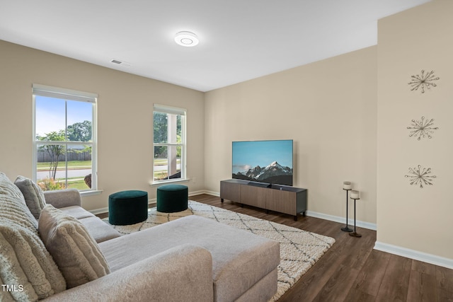 364 Abbots Mill Dr, Raleigh, NC 27603 - living room with wood finished floors and baseboards