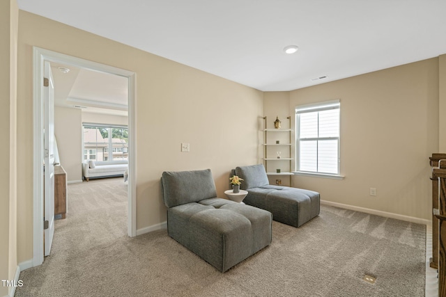 364 Abbots Mill Dr, Raleigh, NC 27603 - sitting room featuring light colored carpet and baseboards