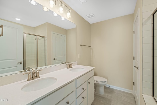 364 Abbots Mill Dr, Raleigh, NC 27603 - full bath featuring double vanity and a shower stall