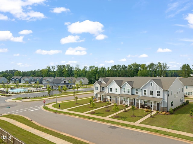 364 Abbots Mill Dr, Raleigh, NC 27603 - aerial view of residential area with a tree filled landscape