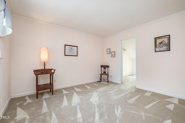 384 Lyndfield Cl W, Pittsboro, NC 27312 - living area featuring crown molding and carpet flooring