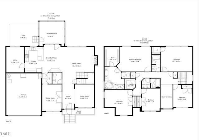 15 Smoketree Ct, Durham, NC 27712 - view of property floor plan