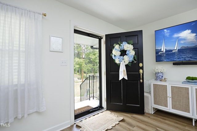 2320 Marks Creek Rd, Knightdale, NC 27545 - foyer entrance featuring wood finished floors