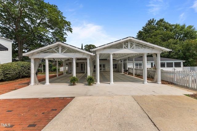 309 W Divine St, Dunn, NC 28334 - view of patio / terrace featuring driveway