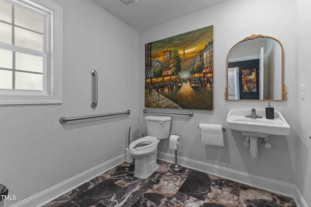 309 W Divine St, Dunn, NC 28334 - half bathroom with baseboards