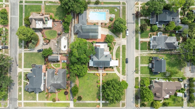309 W Divine St, Dunn, NC 28334 - aerial view of property and surrounding area with nearby suburban area and property boundaries highlighted