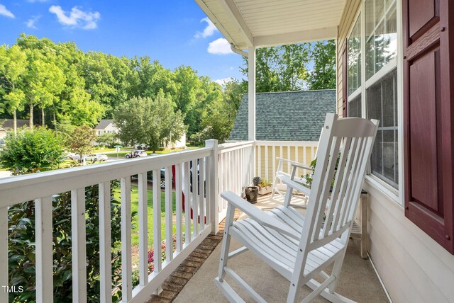 200 Holly Branch Dr, Holly Springs, NC 27540 - view of covered porch