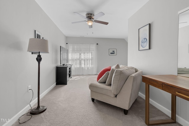 200 Holly Branch Dr, Holly Springs, NC 27540 - living room featuring light colored carpet and ceiling fan