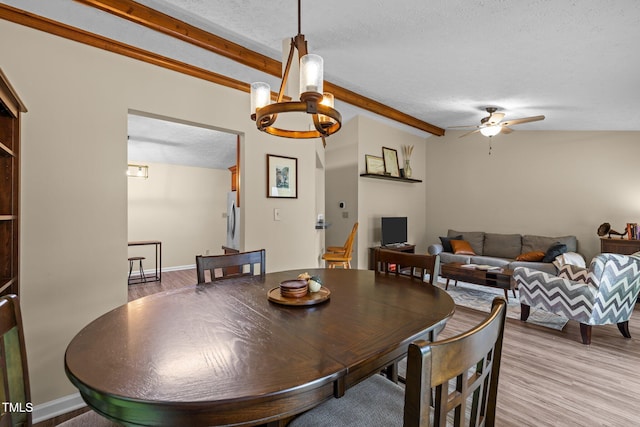5801 Hadrian Dr, Durham, NC 27703 - dining room with a textured ceiling, ceiling fan, and light wood finished floors
