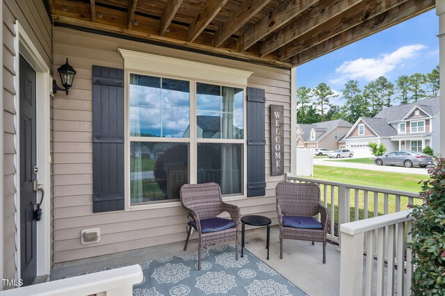 5637 Garnet Meadow Rd, Knightdale, NC 27545 - view of porch