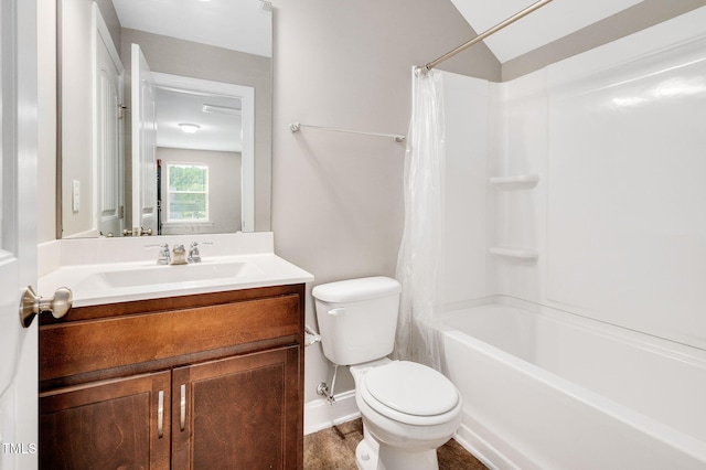 5637 Garnet Meadow Rd, Knightdale, NC 27545 - bathroom featuring vanity and shower / tub combo with curtain