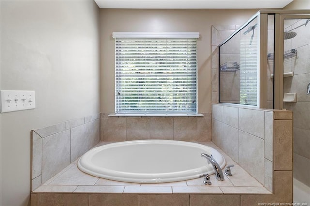 18 Hallow Oak St, Spring Lake, NC 28390 - bathroom with a bath and a shower stall