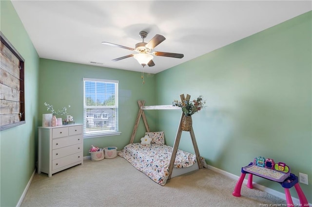 18 Hallow Oak St, Spring Lake, NC 28390 - bedroom featuring carpet flooring, ceiling fan, and baseboards