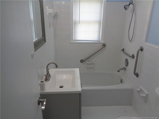 711 Fairview St, Fayetteville, NC 28312 - full bathroom featuring vanity and shower / washtub combination
