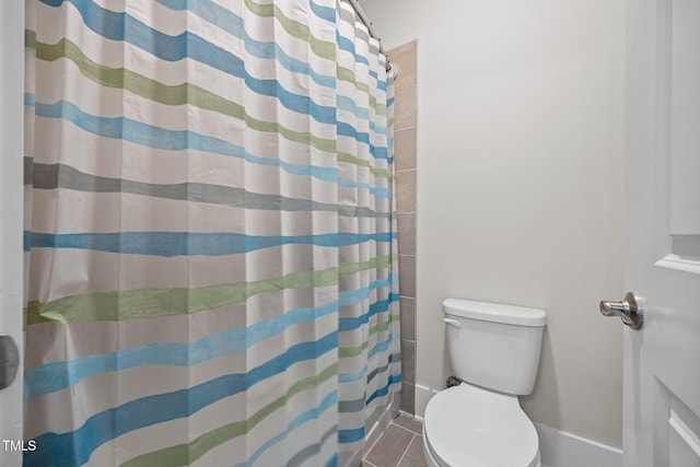 7410 Chouder Ln, Wake Forest, NC 27587 - full bathroom with a shower with shower curtain and tile patterned floors