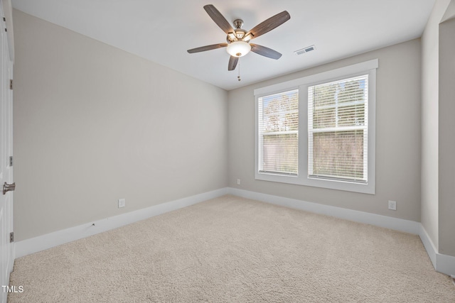 7410 Chouder Ln, Wake Forest, NC 27587 - unfurnished room featuring light colored carpet and ceiling fan