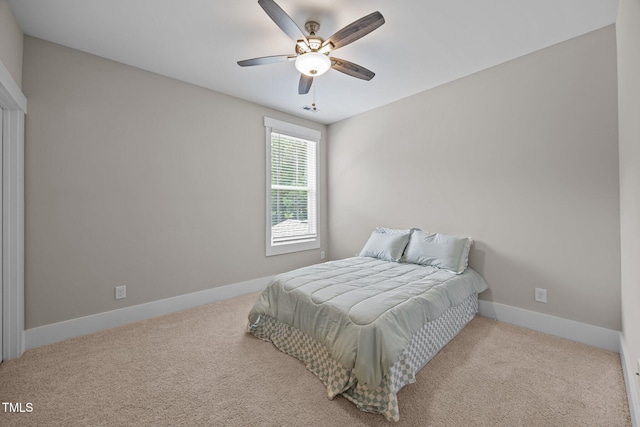 7410 Chouder Ln, Wake Forest, NC 27587 - bedroom with carpet and a ceiling fan