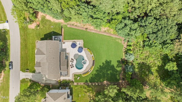 7410 Chouder Ln, Wake Forest, NC 27587 - aerial view of a pool