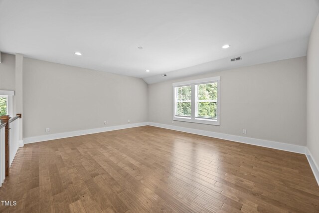 7410 Chouder Ln, Wake Forest, NC 27587 - unfurnished room with wood finished floors and recessed lighting