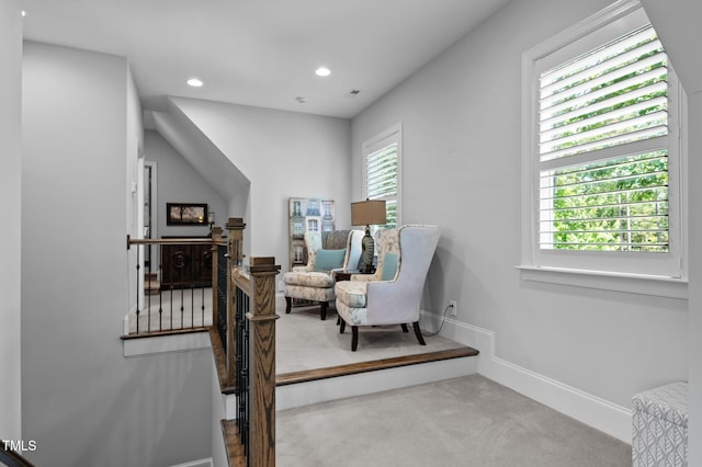 2112 Colin Hill Ct, Wake Forest, NC 27587 - living area featuring carpet floors and recessed lighting
