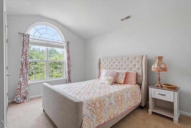 1109 Hadel Pl, Knightdale, NC 27545 - bedroom featuring carpet floors and lofted ceiling