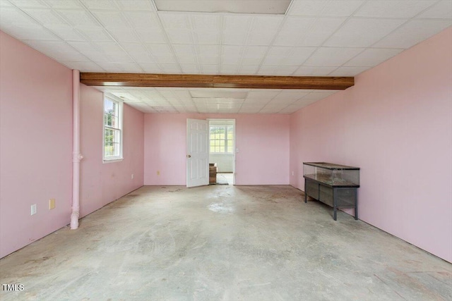 8415 Meadow View Ln, Bahama, NC 27503 - spare room featuring unfinished concrete floors