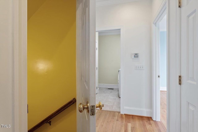 8415 Meadow View Ln, Bahama, NC 27503 - hall featuring light wood-type flooring and baseboards