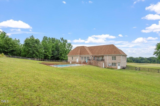 8415 Meadow View Ln, Bahama, NC 27503 - rear view of property with brick siding
