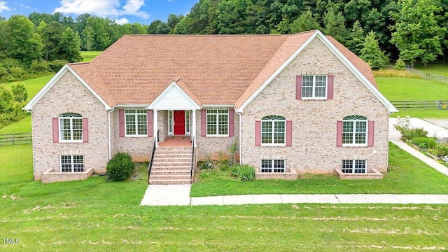 8415 Meadow View Ln, Bahama, NC 27503 - view of front facade with brick siding