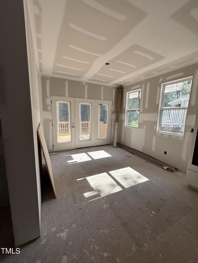 4035 King Charles Rd, Durham, NC 27707 - empty room featuring french doors