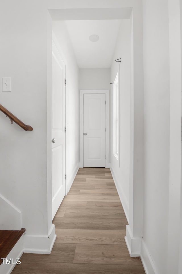202 E S St, Fremont, NC 27830 - hallway with light wood finished floors and baseboards