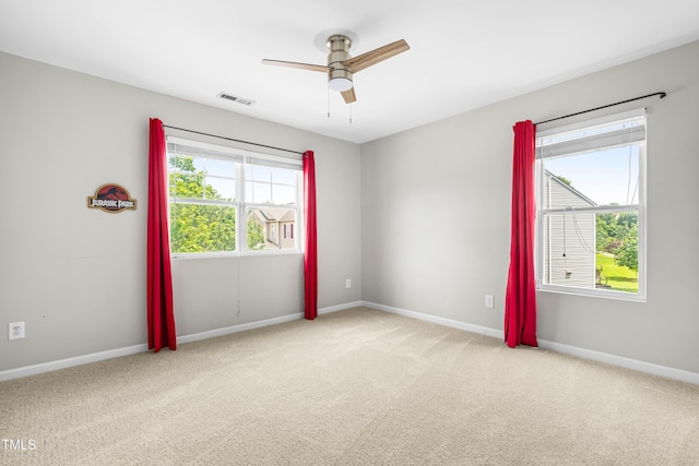 2011 Unbridled Dr, Knightdale, NC 27545 - carpeted empty room featuring ceiling fan and baseboards