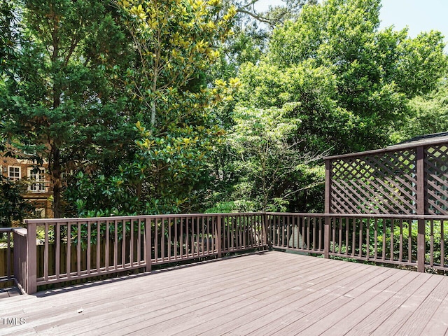 907 W Johnson St, Raleigh, NC 27605 - view of wooden deck
