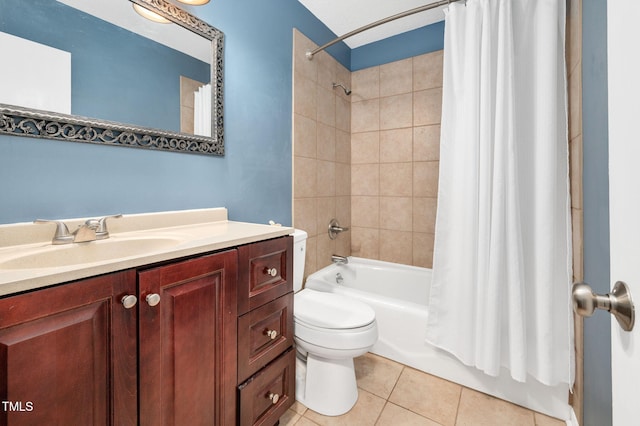202 Howland Ave, Cary, NC 27513 - bathroom with shower / tub combo with curtain, vanity, and tile patterned flooring