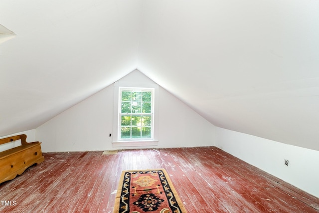 108 High St, Carrboro, NC 27510 - additional living space with hardwood / wood-style flooring and vaulted ceiling
