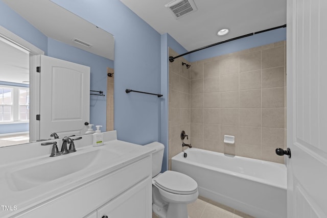 427 Cedar Pond Ct, Knightdale, NC 27545 - full bath featuring vanity, shower / washtub combination, and tile patterned floors
