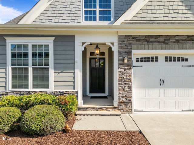427 Cedar Pond Ct, Knightdale, NC 27545 - entrance to property with covered porch and stone siding