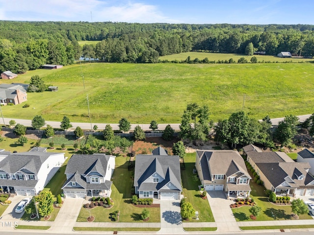 427 Cedar Pond Ct, Knightdale, NC 27545 - aerial perspective of suburban area with a forest