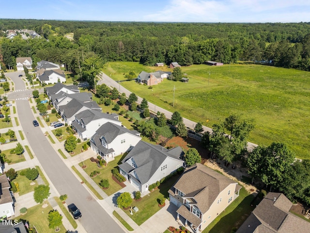 427 Cedar Pond Ct, Knightdale, NC 27545 - aerial view of residential area featuring a forest