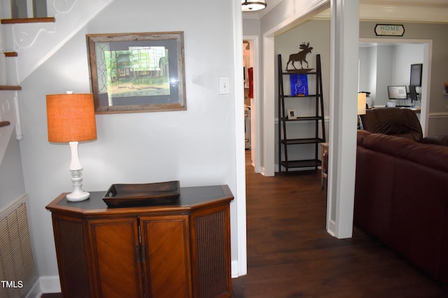 408 Greenfern Ct, Burlington, NC 27215 - hallway with dark wood-type flooring