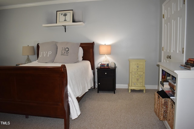 408 Greenfern Ct, Burlington, NC 27215 - bedroom with carpet flooring and crown molding