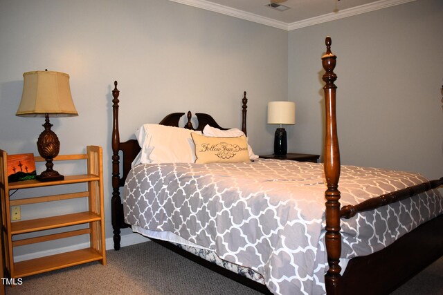 408 Greenfern Ct, Burlington, NC 27215 - carpeted bedroom with ornamental molding and baseboards