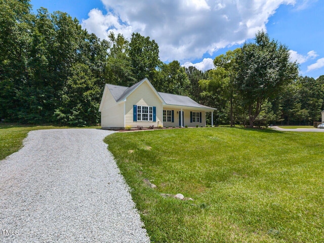 381 Gray Ghost Ln, Benson, NC 27504 - ranch-style home with a front yard and driveway