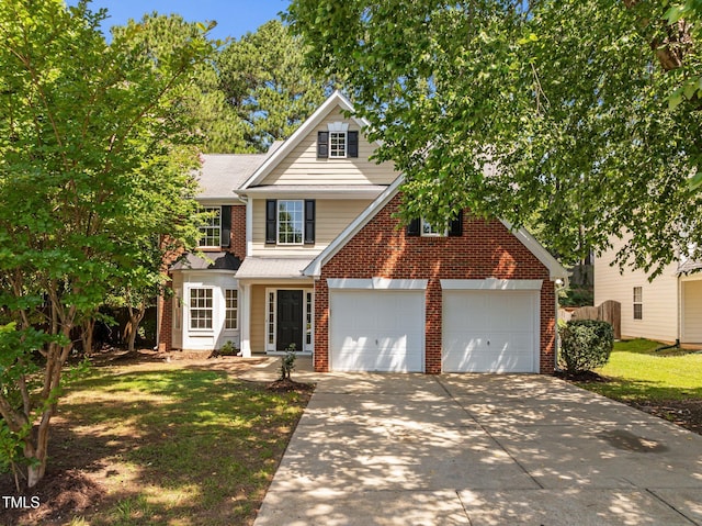 103 Burham Ct, Apex, NC 27502 - traditional-style home with brick siding and driveway