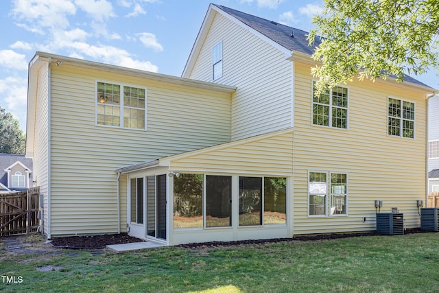 1148 Dexter Ridge Dr, Holly Springs, NC 27540 - back of house featuring a sunroom