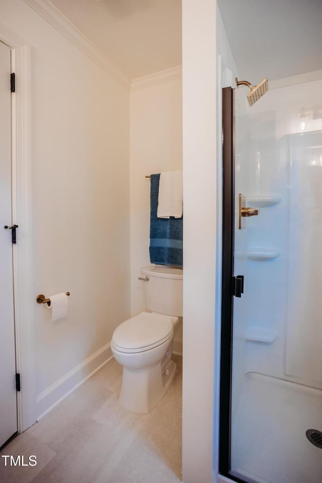 1702 Chamberlain Dr NW, Wilson, NC 27896 - bathroom featuring a shower stall and ornamental molding