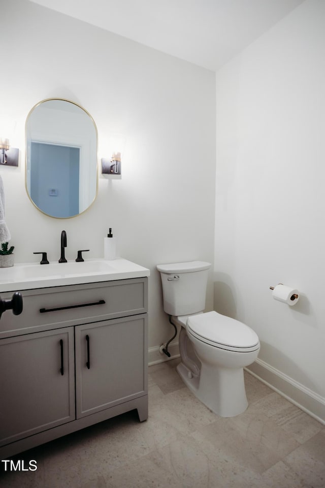 1702 Chamberlain Dr NW, Wilson, NC 27896 - half bath with vanity and baseboards