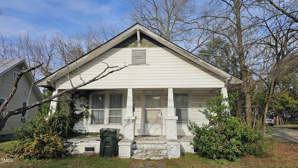 411 Fairview Ave SW, Wilson, NC 27893 - view of front of home featuring covered porch