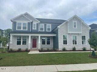 3521 Bailey Lake Dr, Fuquay Varina, NC 27526 - view of front of property with a front yard