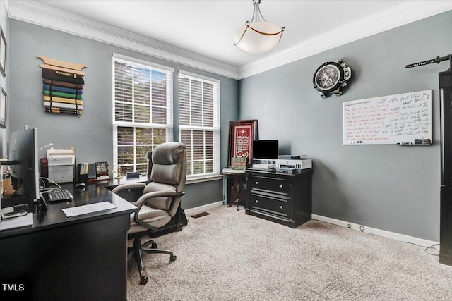 728 Opposition Way, Wake Forest, NC 27587 - carpeted office with healthy amount of natural light and crown molding